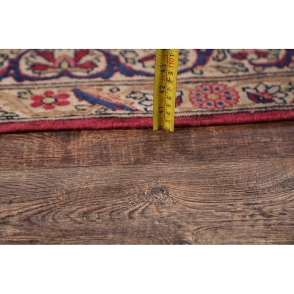 Hand Knotted Wool Traditiona Kerman Lavar Persian Floral Area Rug - 19'1" x 11'10"