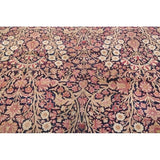 Hand Knotted Wool Traditiona Kerman Lavar Persian Floral Area Rug - 19'1" x 11'10"