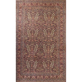 Hand Knotted Wool Traditiona Kerman Lavar Persian Floral Area Rug - 19'1" x 11'10"