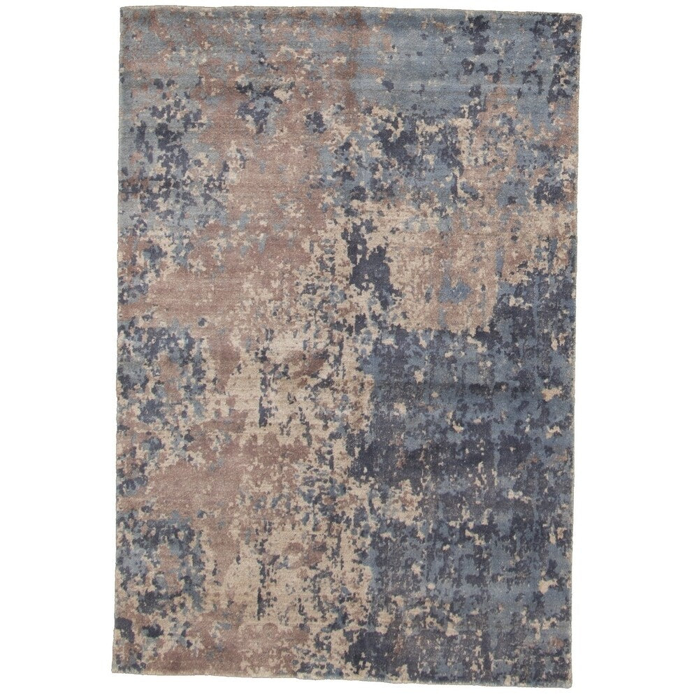 Hand Loomed Galleria Brown Viscose Rug - 4'10 x 7'2/4'10" x 7'2"