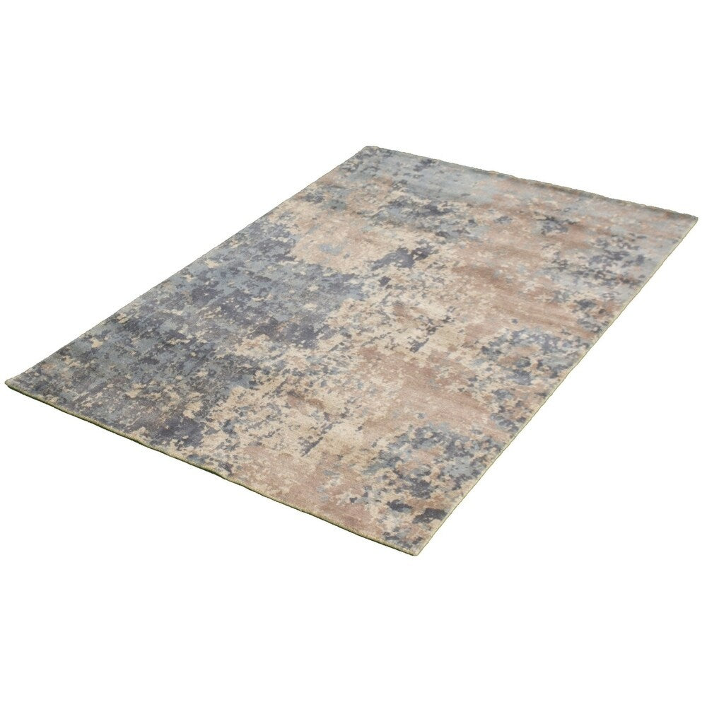 Hand Loomed Galleria Brown Viscose Rug - 4'10 x 7'2/4'10" x 7'2"