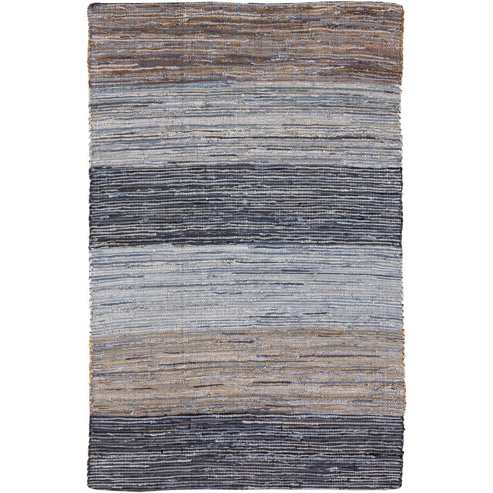 Hand-Loomed Justin Stripe Cotton Area Rug - 2' x 3'