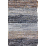 Hand-Loomed Justin Stripe Cotton Area Rug - 2' x 3'