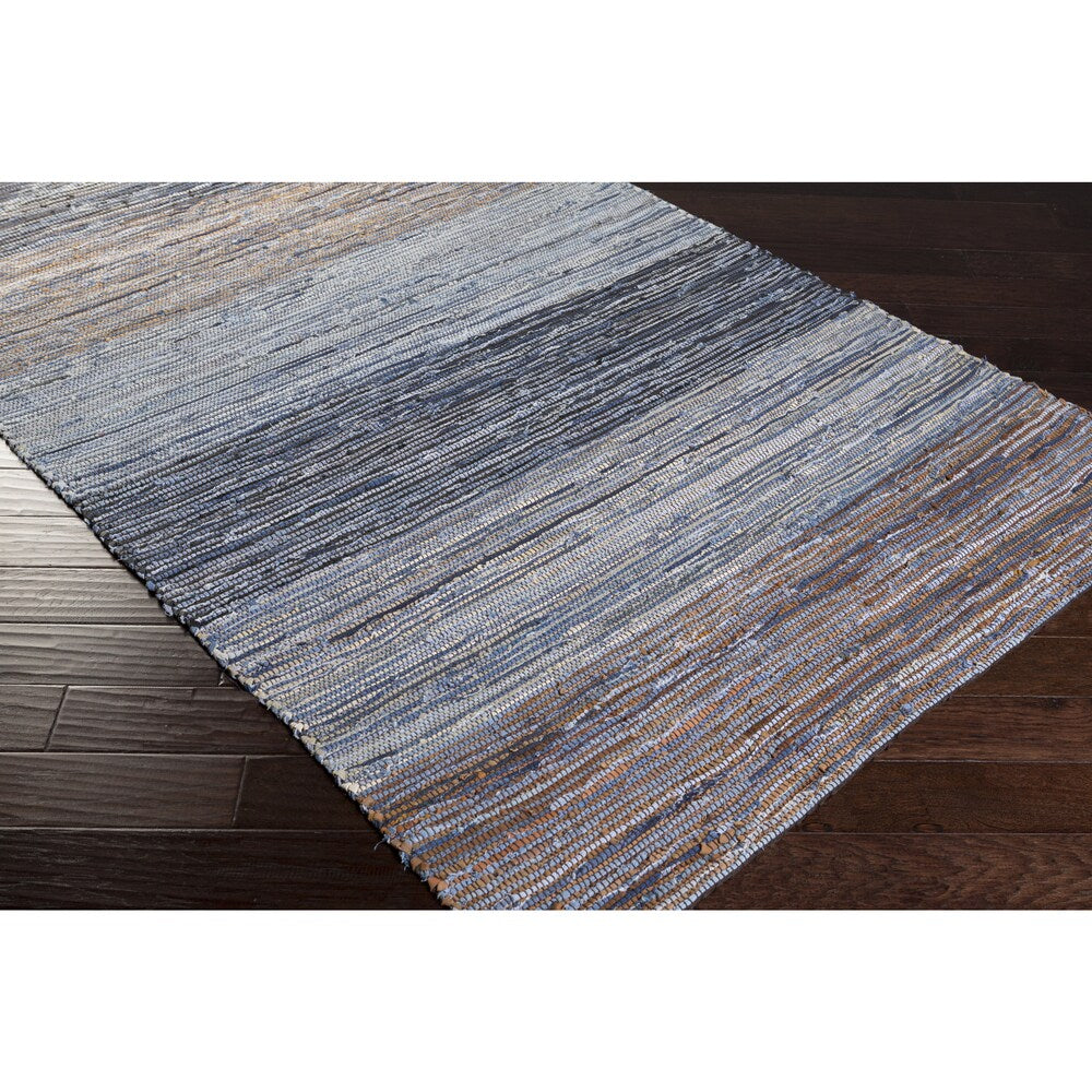 Hand-Loomed Justin Stripe Cotton Area Rug - 2' x 3'