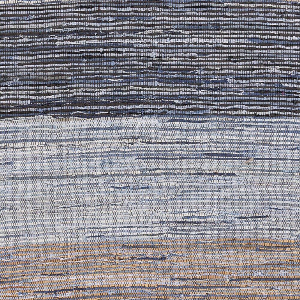 Hand-Loomed Justin Stripe Cotton Area Rug - 2' x 3'