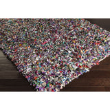 Hand-Loomed Neil Abstract Cotton Area Rug - 2' x 3'