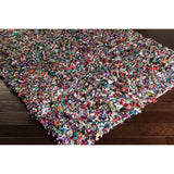 Hand-Loomed Neil Abstract Cotton Area Rug - 2' x 3'