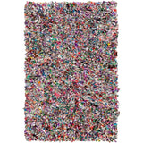 Hand-Loomed Neil Abstract Cotton Area Rug - 2' x 3'