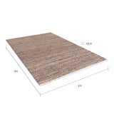 Hand-Loomed Reversible Karen Abstract Chevron Area Rug - 5' x 8'