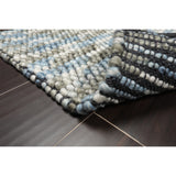 Hand Made Gray Polyester Modern & Contemporary Oriental Area Rug
