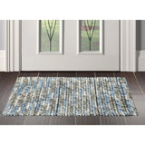 Hand Made Gray Polyester Modern & Contemporary Oriental Area Rug