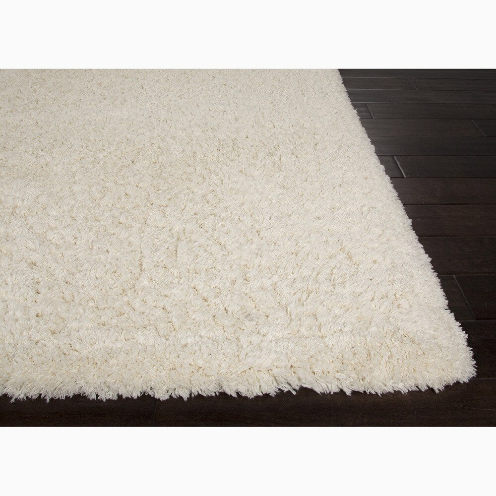 Nixon Handmade Solid White Area Rug (5' X 8') - 5' x 8'