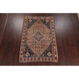 Hand Made Traditional Antique Ghashghaie Goemetric Persian Area Rug - 7'6" x 5'0"