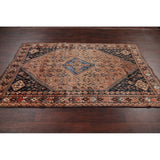 Hand Made Traditional Antique Ghashghaie Goemetric Persian Area Rug - 7'6" x 5'0"