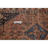 Hand Made Traditional Antique Ghashghaie Goemetric Persian Area Rug - 7'6" x 5'0"