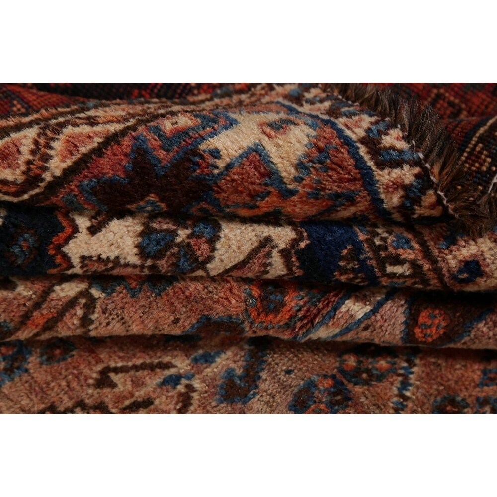 Hand Made Traditional Antique Ghashghaie Goemetric Persian Area Rug - 7'6" x 5'0"