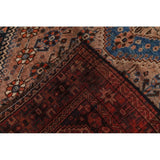 Hand Made Traditional Antique Ghashghaie Goemetric Persian Area Rug - 7'6" x 5'0"