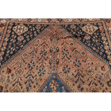 Hand Made Traditional Antique Ghashghaie Goemetric Persian Area Rug - 7'6" x 5'0"