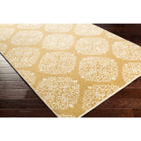 Hand-Tufted Addie Damask Wool Area Rug