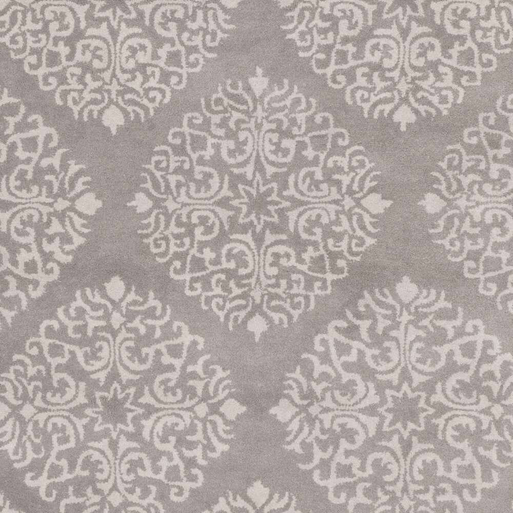 Hand-Tufted Addie Damask Wool Area Rug