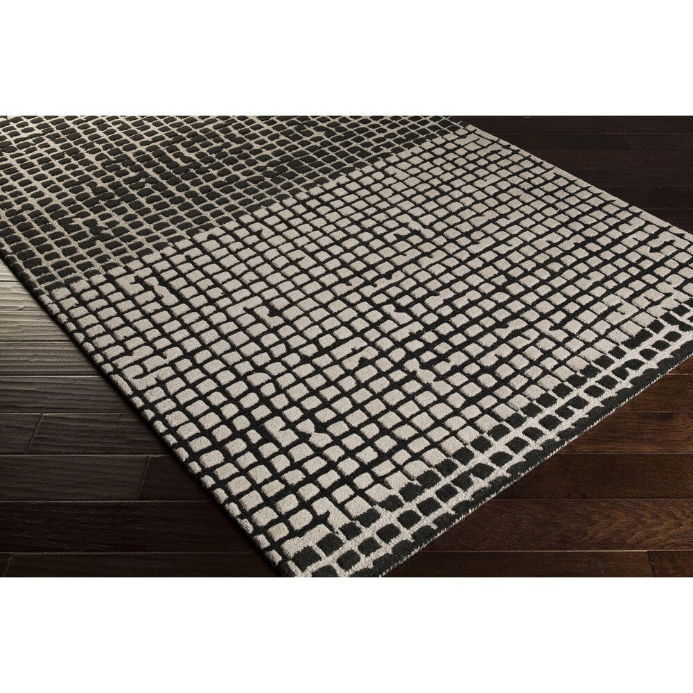 Hand-Tufted Alfonso Geometric Wool Area Rug - 5' x 8'