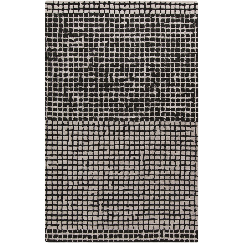 Hand-Tufted Alfonso Geometric Wool Area Rug - 5' x 8'