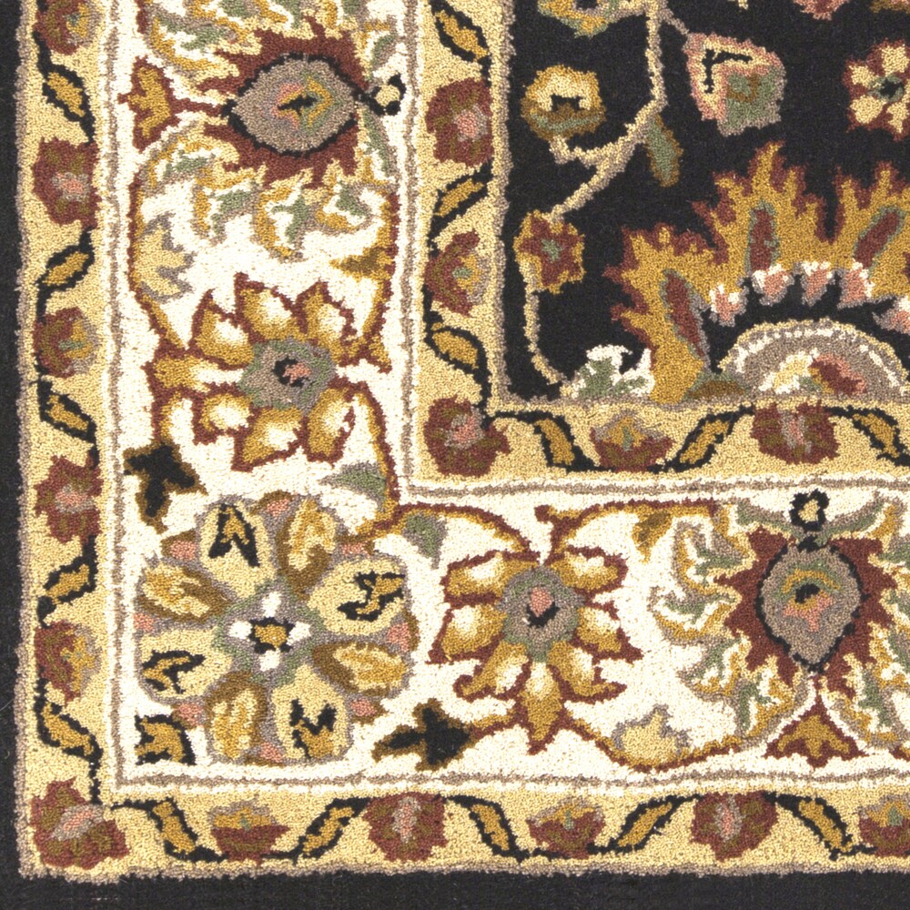 Hand-Tufted Brianna Border New Zealand Wool Area Rug - 9' x 13'