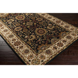 Hand-Tufted Brianna Border New Zealand Wool Area Rug - 9' x 13'