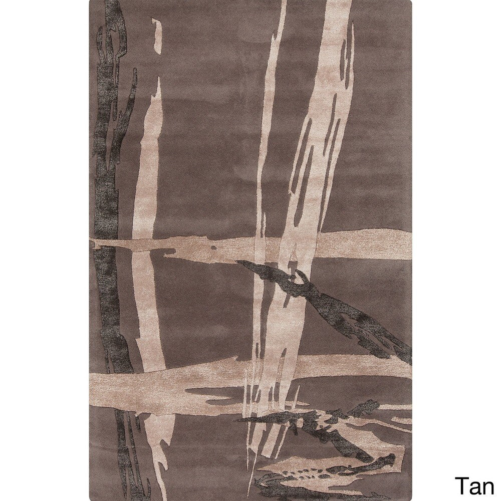 Hand-Tufted Bridget Abstract New Zealand Wool Area Rug