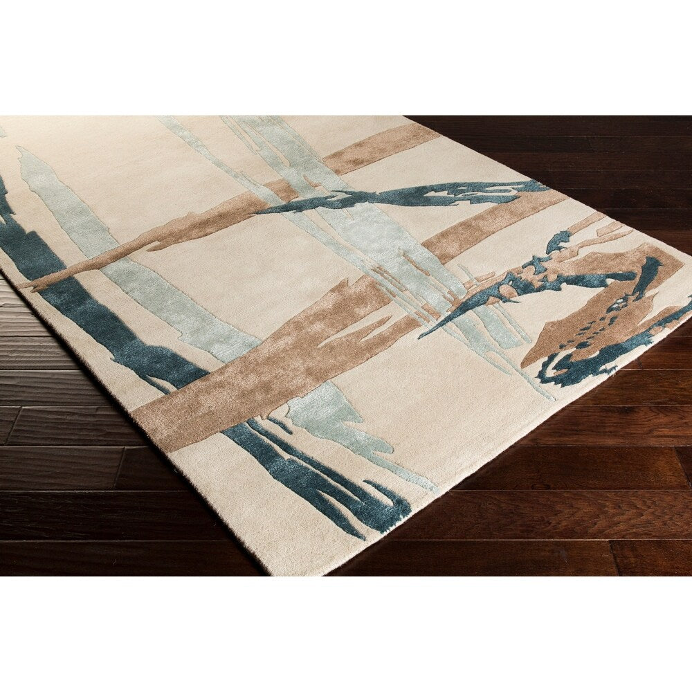 Hand-Tufted Bridget Abstract New Zealand Wool Area Rug