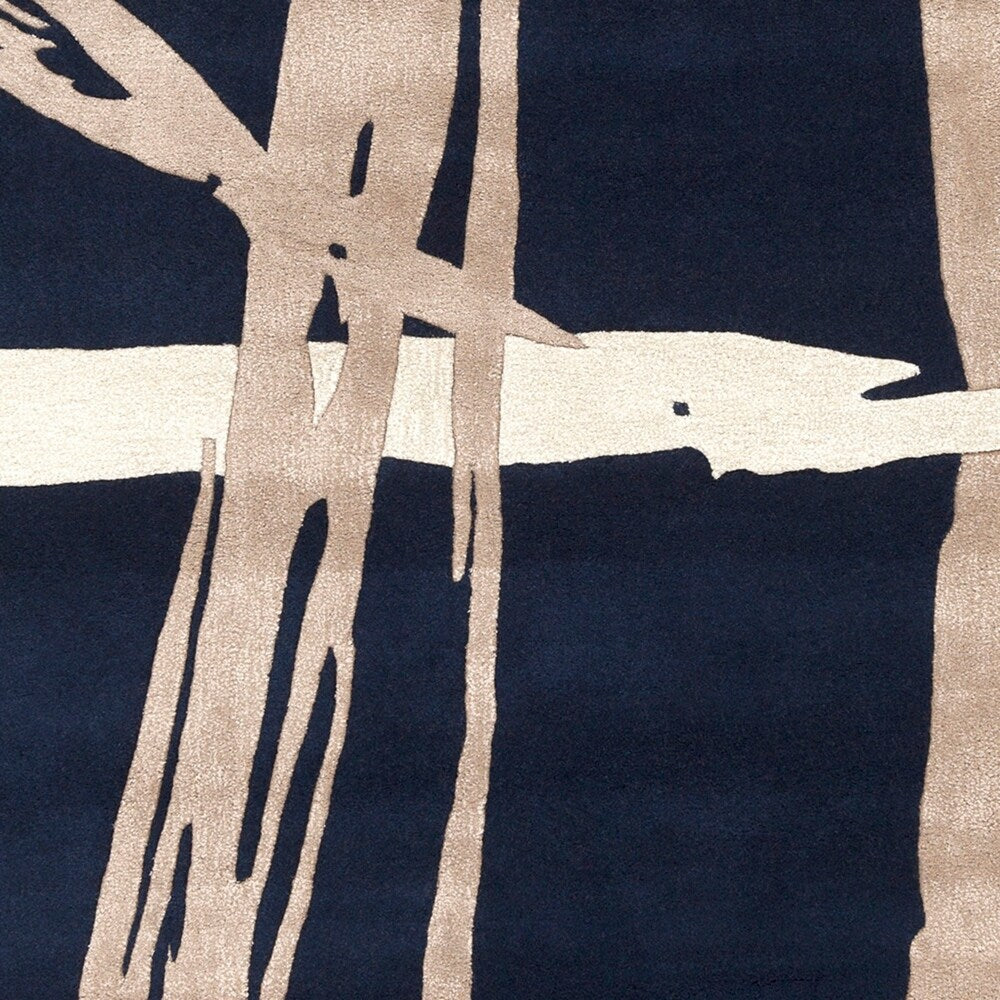 Hand-Tufted Bridget Abstract New Zealand Wool Area Rug