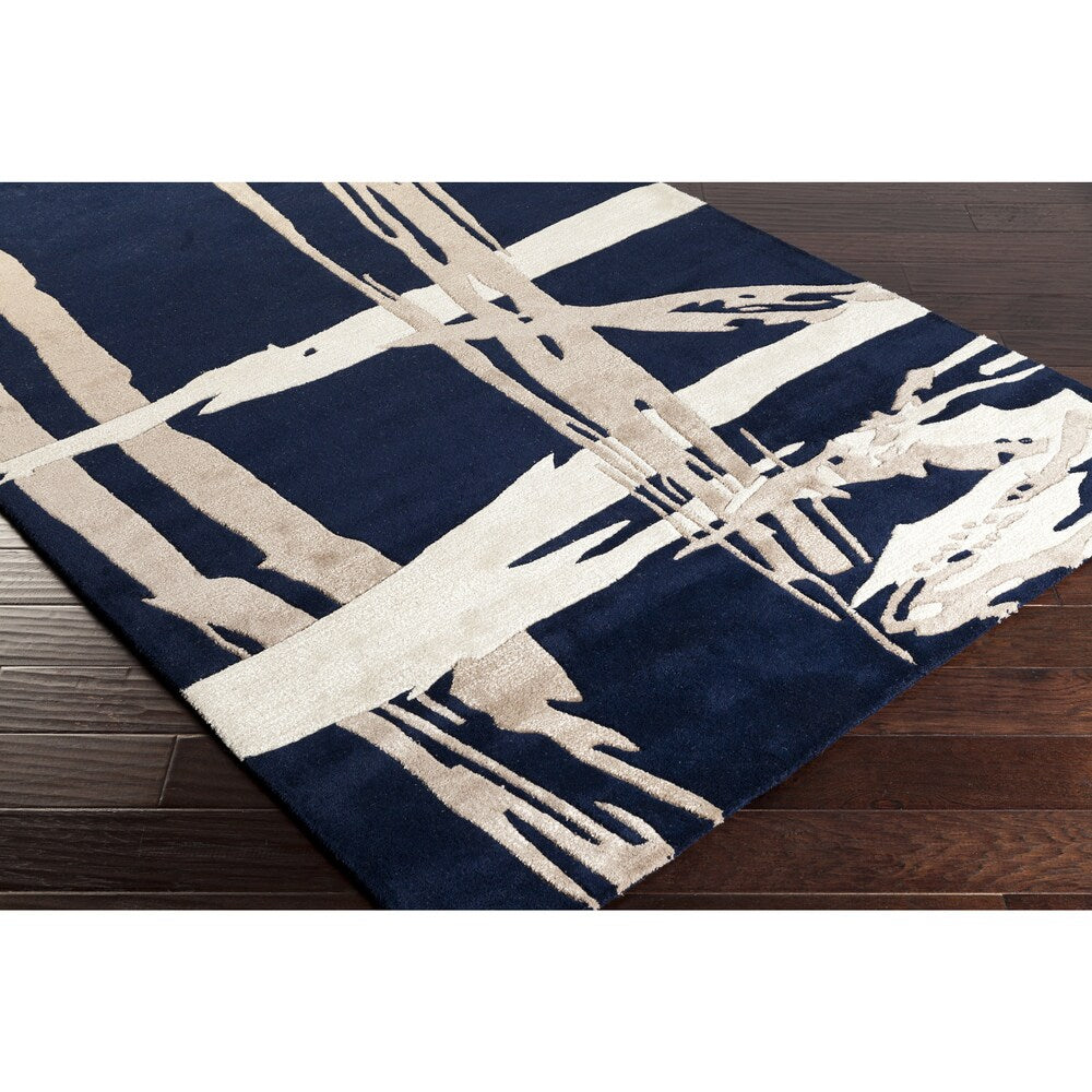 Hand-Tufted Bridget Abstract New Zealand Wool Area Rug
