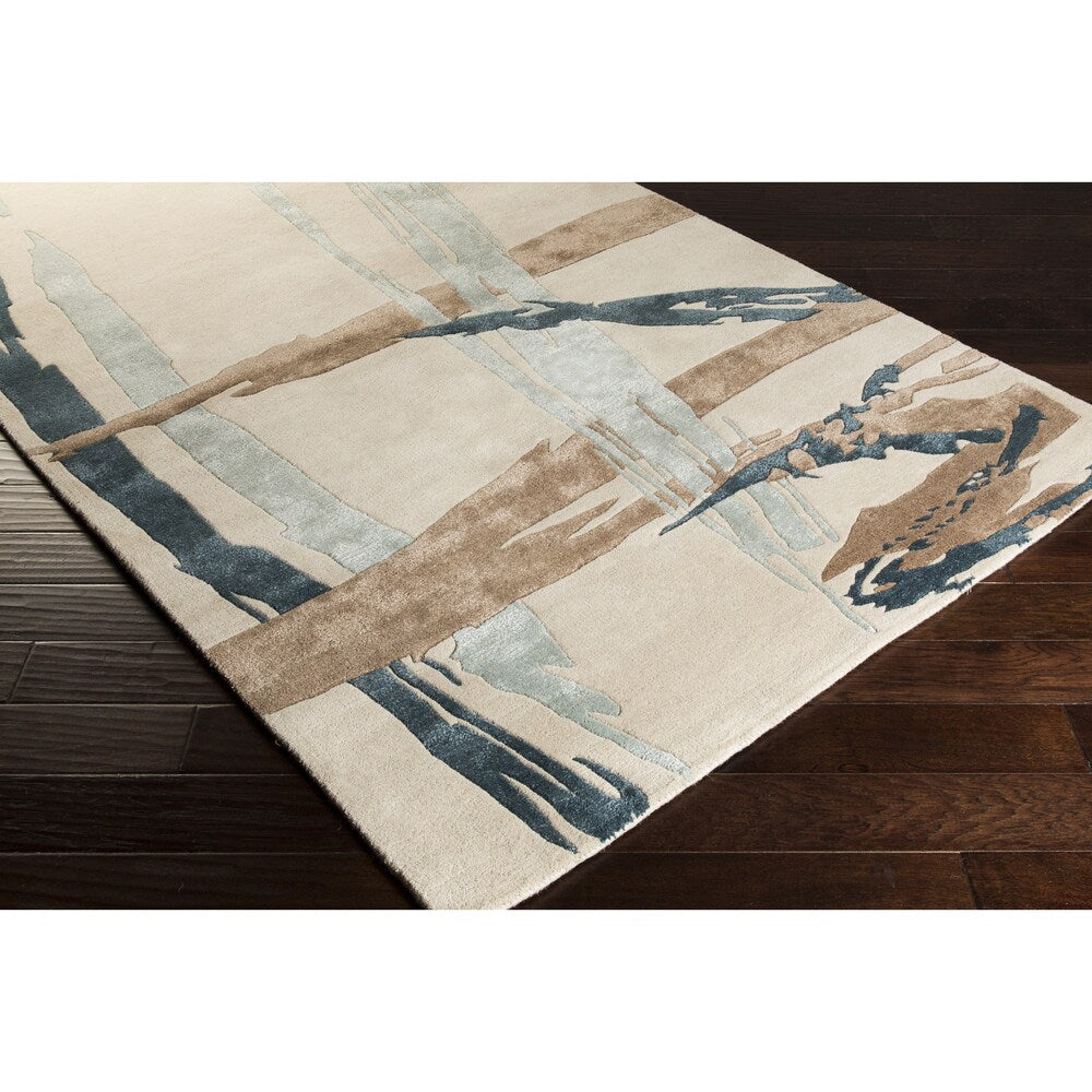 Hand-Tufted Bridget Abstract New Zealand Wool Area Rug