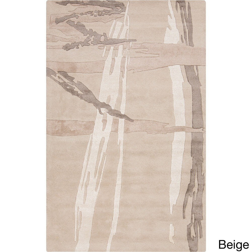 Hand-Tufted Bridget Abstract New Zealand Wool Area Rug