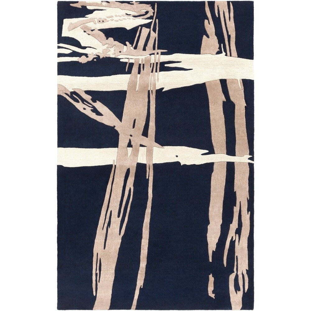 Hand-Tufted Bridget Abstract New Zealand Wool Area Rug