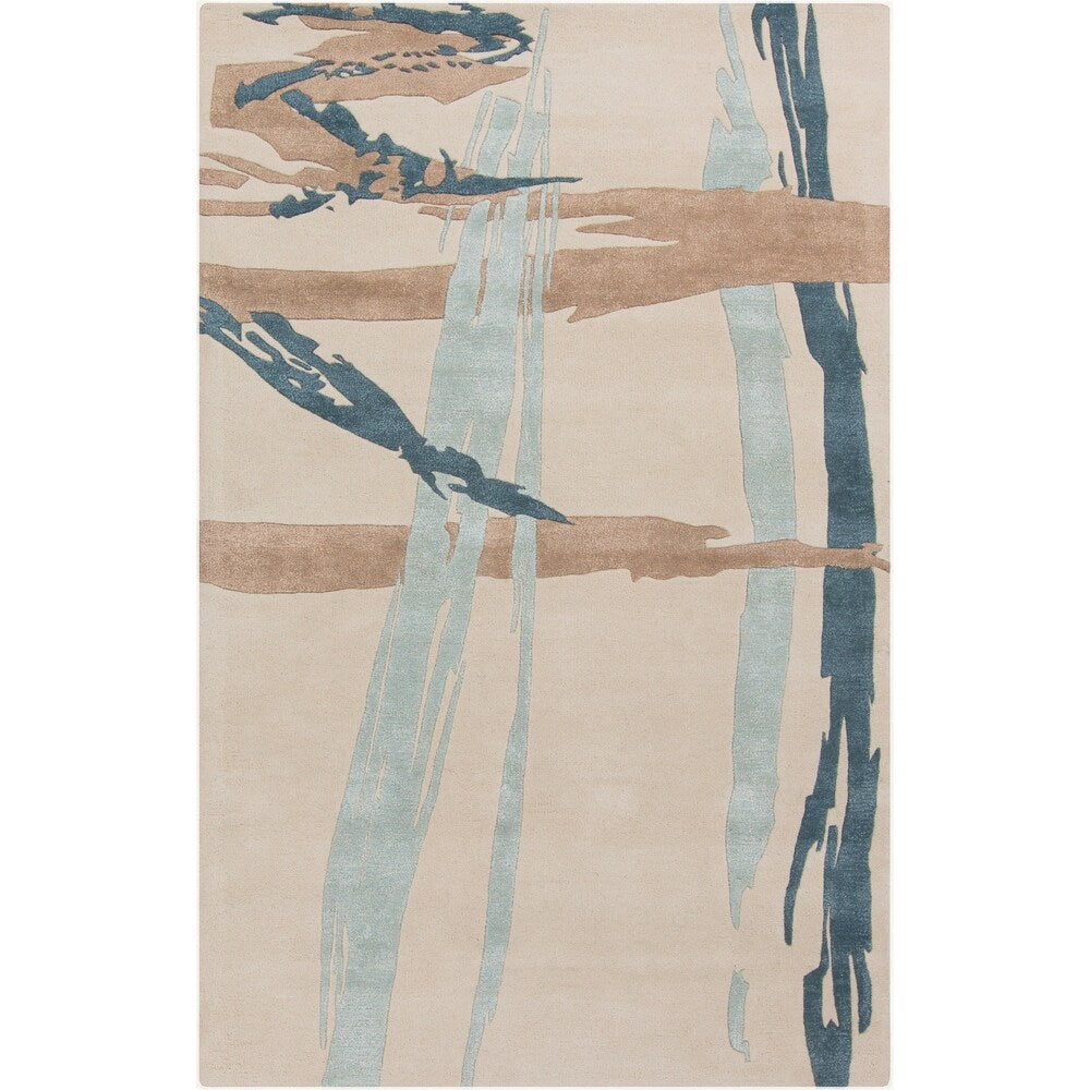 Hand-Tufted Bridget Abstract New Zealand Wool Area Rug