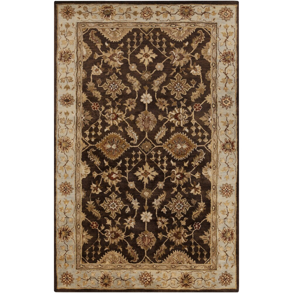 Hand-Tufted Brisa Border Wool Area Rug - 9' x 13'