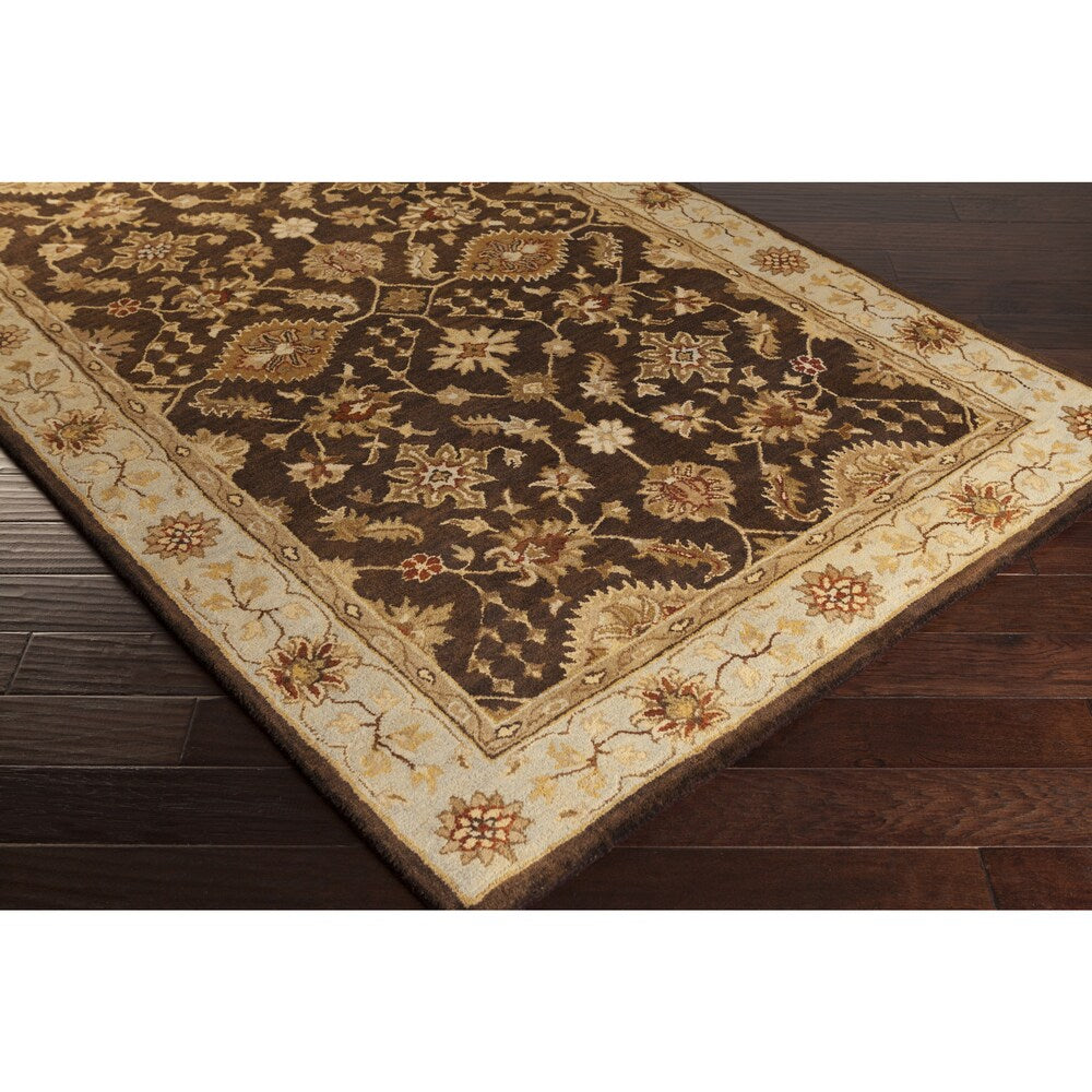 Hand-Tufted Brisa Border Wool Area Rug - 9' x 13'