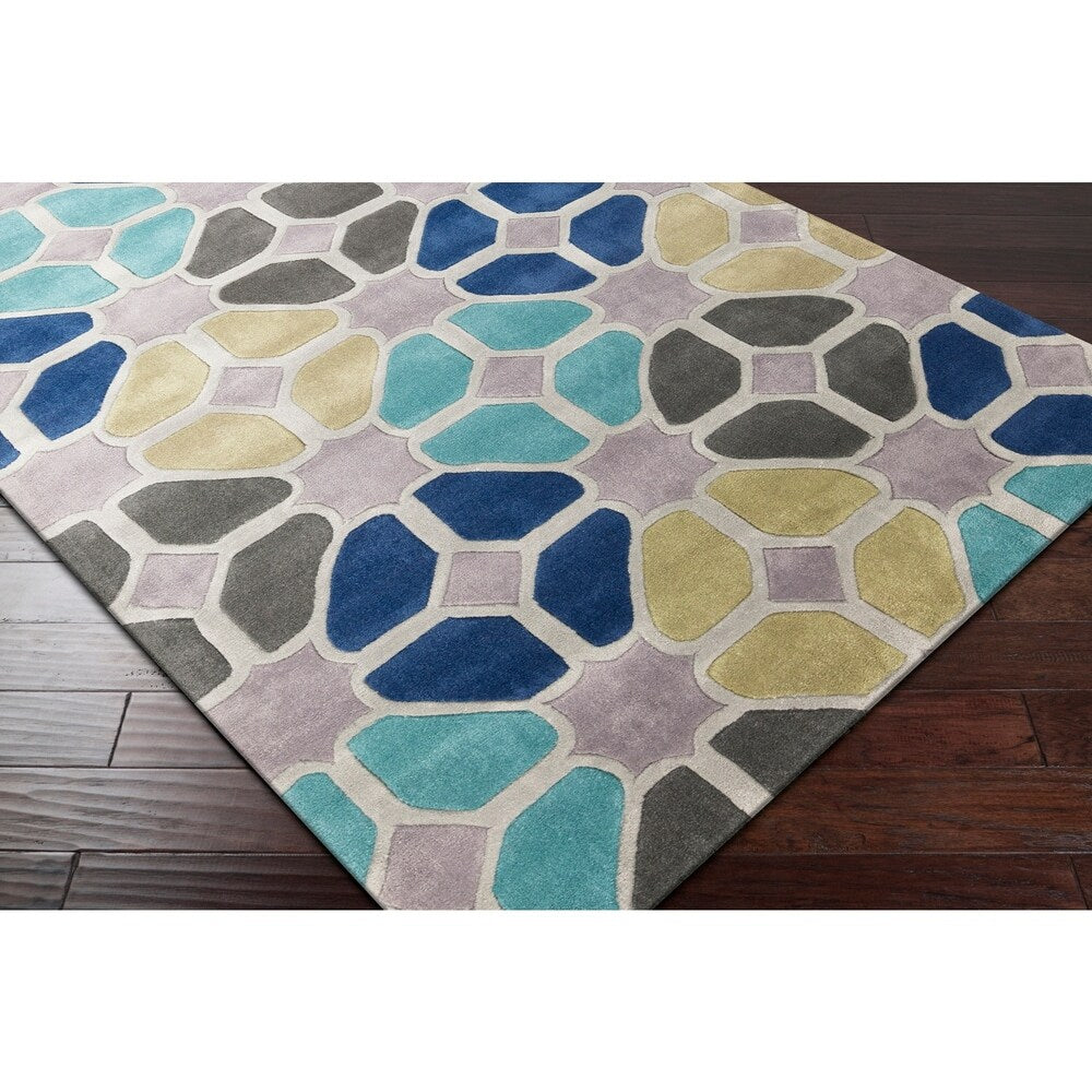 Hand-Tufted Eddleston Geometric Area Rug