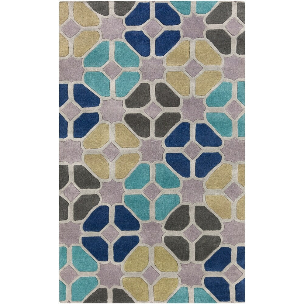 Hand-Tufted Eddleston Geometric Area Rug