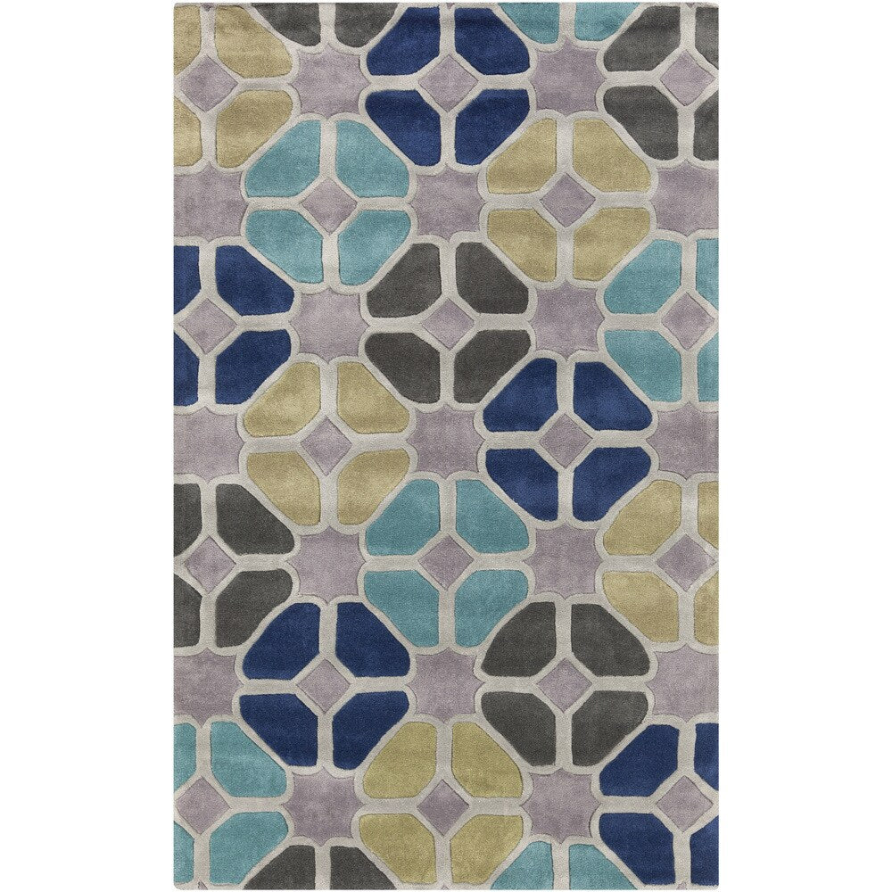 Hand-Tufted Eddleston Geometric Area Rug