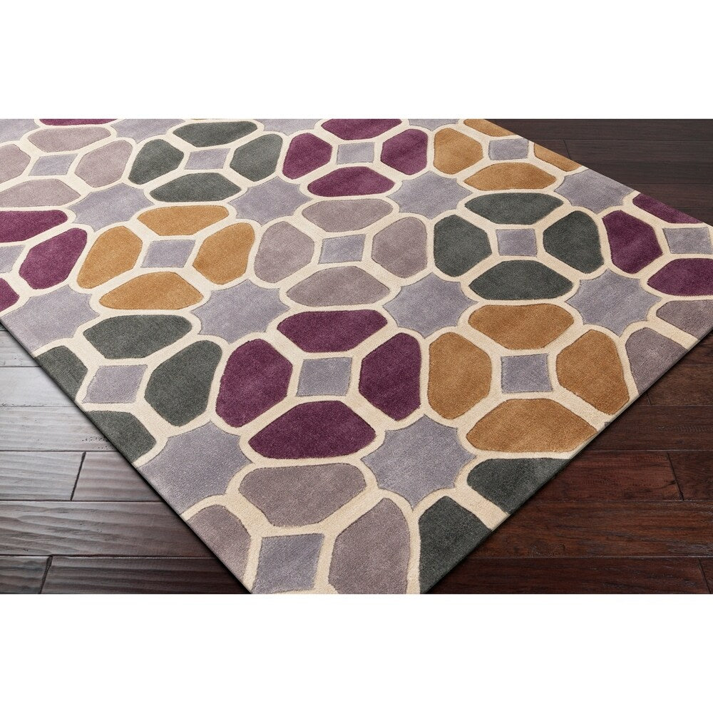 Hand-Tufted Eddleston Geometric Area Rug