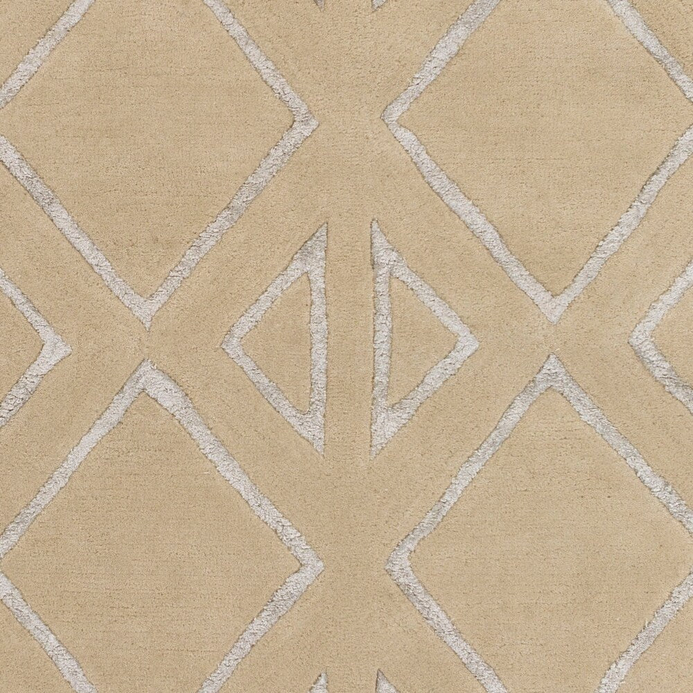 Hand-Tufted Jaclyn Geometric Pattern Viscose Area Rug