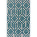 Hand-Tufted Jaclyn Geometric Pattern Viscose Area Rug