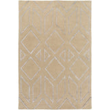 Hand-Tufted Jaclyn Geometric Pattern Viscose Area Rug