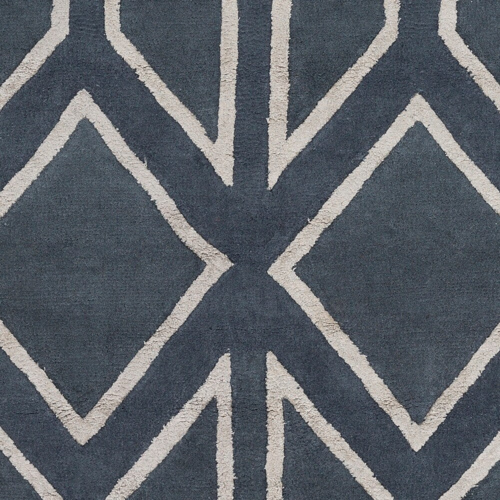 Hand-Tufted Jaclyn Geometric Pattern Viscose Area Rug