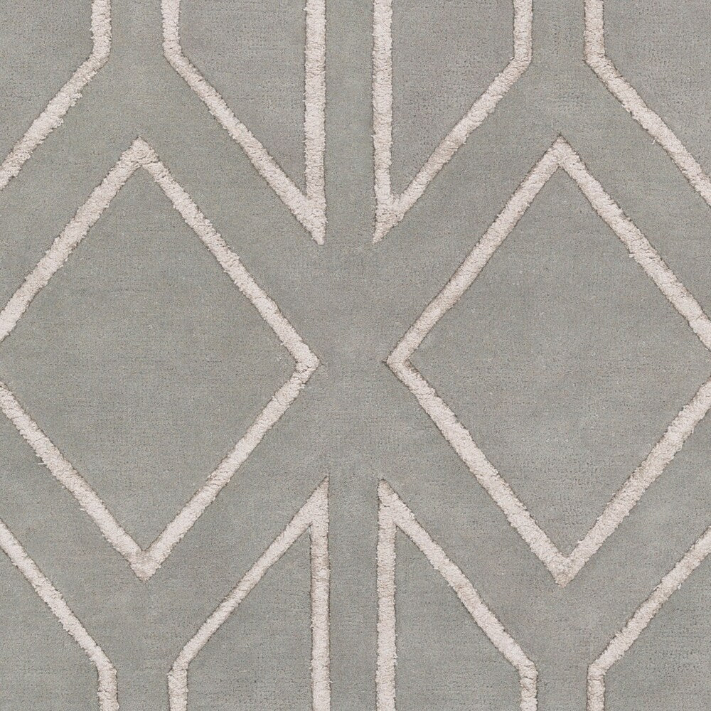 Hand-Tufted Jaclyn Geometric Pattern Viscose Area Rug