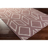 Hand-Tufted Jaclyn Geometric Pattern Viscose Area Rug