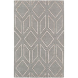 Hand-Tufted Jaclyn Geometric Pattern Viscose Area Rug