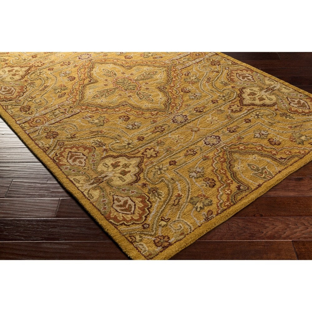 Hand-Tufted Leithen Traditional Wool Area Rug